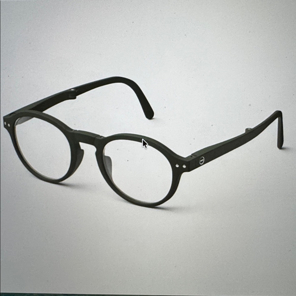 Izipizi folding reading glasses. +2.50. Kaki green. - Picture 4 of 12